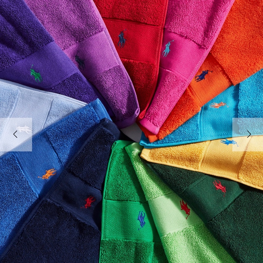 Polo RALPH LAUREN Towel Wash Cloth Towel Polo Player 13x13 inch